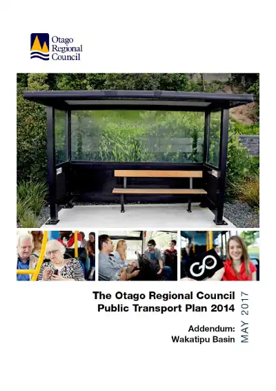 Regional Public Transport Plan Otago 2014 - Addendum: Wakatipu Basin Public Transport