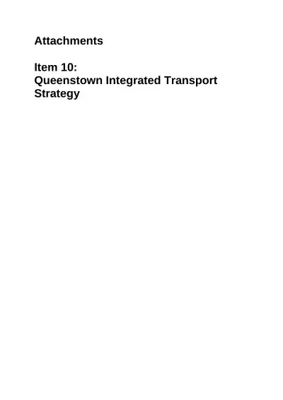 Queenstown Integrated Transport Programme Business Case (2017 programme business case)