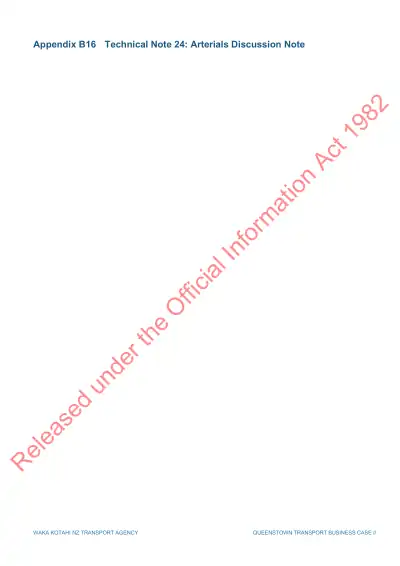 Appendix B16 Technical Note 24: Arterials Discussion Note (with B17 Technical Note 10: Parking Management; B18 Technical Note 9: Movement and Place Framework)