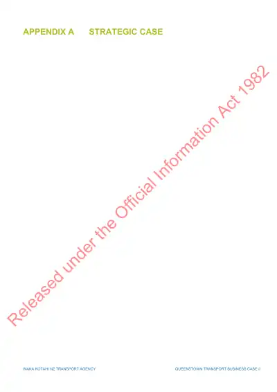 Appendix A Strategic Case (A1 Technical Note 37: Frankton Land Use Integration; A2 Alignment to National and Local Standards; A3 Key Performance Indicator Details; A4 Community Engagement Analysis; A5 Workshop Notes)