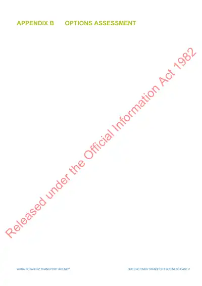Appendix B Options Assessment (B1 Options Development Process; B2 Longlist Options; B3 Modelling Reports; B4 Future Public Transport Model; B5 Technical Note 30: High Capacity Public Transport; B6 Technical Note 12: Queenstown Public Transport Development Story; B7 Technical Note 18: Queenstown Lakeview Bus Service Analysis)