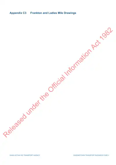 Appendix C3 Frankton and Ladies Mile Drawings (Queenstown Business Case – Frankton Works / Frankton Improvements, Concept Design)
