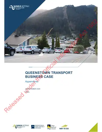 Queenstown Transport Business Case – Appendices (combined volume, redacted)