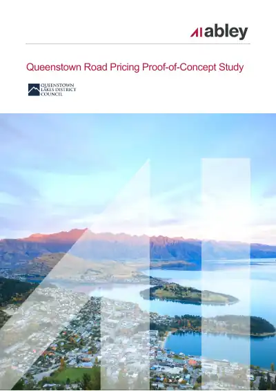 Queenstown Road Pricing Proof-of-Concept Study