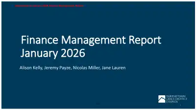 Finance Management Report, January 2026 (Attachment A)