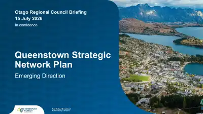 Queenstown Strategic Network Plan – Emerging Direction (Otago Regional Council Briefing, 15 July 2026)