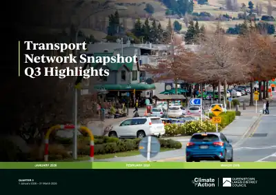 QLDC Climate Action Plan – Transport Network Snapshot, Q3 Highlights (1 January to 31 March 2026)