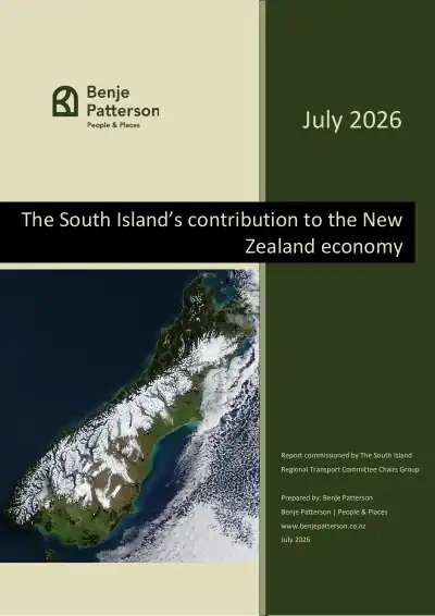 The South Island's contribution to the New Zealand economy