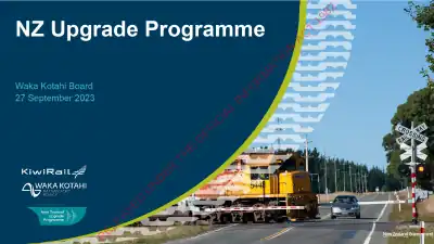 NZ Upgrade Programme – Waka Kotahi Board workshop (27 September 2023), extract