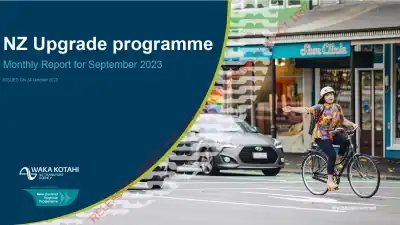 NZUP Governance Group – NZ Upgrade Programme monthly report for September 2023, extract