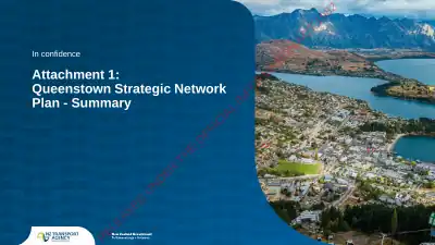 Queenstown Strategic Network Plan – summary (Attachment 1 to the August 2026 Board paper)